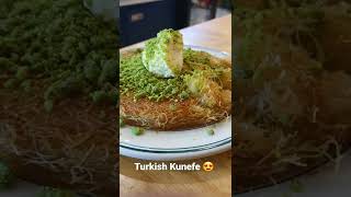 Turkish Kunefe from Antepliler north London Kunefe Knafeh [upl. by Ahsekram810]