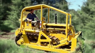 First time operating a bulldozer  FINALLY putting the Cat D47U to work [upl. by Macdermot]