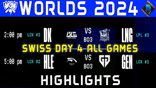 Worlds 2024 Highlights SWISS Stage ALL GAMES Round 3  Worlds Swiss Stage 2024  By Onivia [upl. by Clementius]