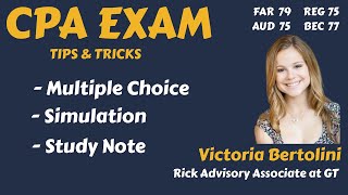 How to PASS the CPA Exam CPA Exam Study Tips [upl. by Naillil]