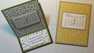 Anleitung Projekt 80 EaselcardKalender mit Stampin Up [upl. by Nagaem41]