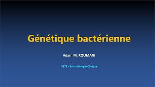 Microbio  Génétique bactérienne [upl. by Iknarf]