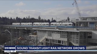 Sound Transit opening 3 new Link Light Rail stations on Oct 2  Q13 FOX Seattle [upl. by Ellehcsar84]