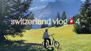 🇨🇭14박15일 스위스프랑스 신혼여행 vlog4 9월 스위스 피르스트 자전거못타는사람 트로티바이크 가능 멘리헨 트래킹 인터라켄에서 샤모니 샤모니 인생피자 [upl. by Nailimixam533]