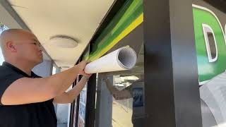 How to install Contra Vision® Perforated Window Film [upl. by Dellora]