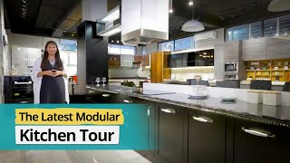 Armani Modular Kitchen Tour  Modular Kitchen Trends 2024  Kitchen Design Ideas  DesignCafe [upl. by Brotherson]