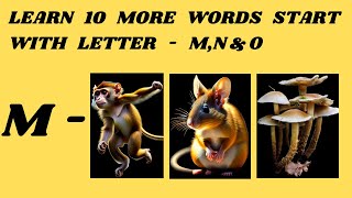 A TO Z NEW WORDSPART5LEARN MORE WORDS MNOENEnglish words with picturesABCDcommon english words [upl. by Newra]