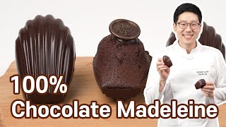 100 Chocolate Madeleine  with chocolate ganache amp chocolate coating [upl. by Nossila]