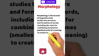 what is Morphology linguistics youtubeshorts shorts morphology morpheme bsenglish bseng [upl. by Jovita]