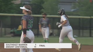 Ankeny Centennial softball defeats Southeast Warren 111 [upl. by Scarito]