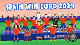 SPAIN WIN EURO 2024🏆 21 vs England Goals Highlights [upl. by Bevis]