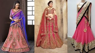 5 Gorgeous Ways To Wear A Lehenga Saree To Look SlimHow To Wear Lehenga Dupatta In Different Styles [upl. by Inge535]