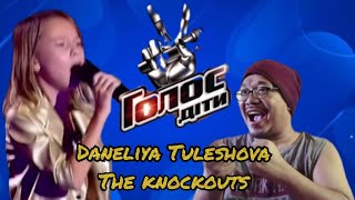 Daneliya Tuleshova Sings Rise Up Reaction  The Voice Kids Ukraine 2017 Knockout Round [upl. by Atteloc75]