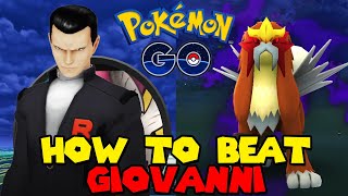 How to beat SHADOW ENTEI Giovanni in Pokemon Go  March Shadow Entei Giovanni Counters [upl. by Calhoun]