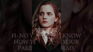 Hermione accidentally says something really rude to you  harrypotter yn hermione draco short [upl. by Lladnyk602]