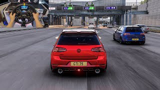 580HP VW Golf GTI MK75 Vs 544HP Golf R MK75 Pops amp Bangs Tuned  Assetto Corsa  Moza R9  VR [upl. by Uriia667]