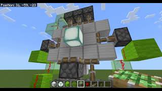 minecraft 3x3 piston door bedrock edition [upl. by Boylston]