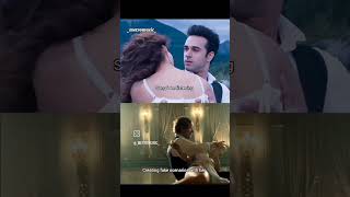 same dance but change song and change movie 👆😯👀🤔shortsvideo youtube viral alka reel real see [upl. by Ellesig126]