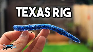 How to Texas Rig a Lure for Weedless Fishing  TAFishing [upl. by Hildick]