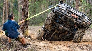 Australias Toughest 4WD Tracks Broken CVs tailshafts and panel damage in the Glasshouse Mountains [upl. by Adok117]