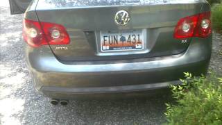 2006 VW Jetta 25 Mid suitcase Muffler Delete [upl. by Aikaz]