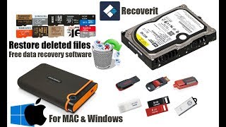 How to restore deleted files with Recoverit free data recovery software [upl. by Eiramanitsirhc]