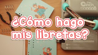 ¿Cómo hago mis libretas 📔  Encuadernación 😊 [upl. by Sterrett]