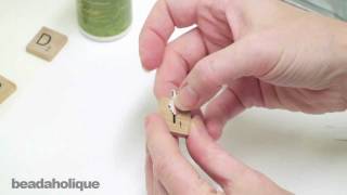 How to Make quotScrabblequot Tile Pendants Using Epoxy Stickers [upl. by Neely]