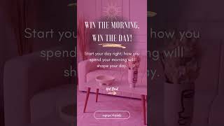 Win the morning 🌞 Win the day 😍❣️quotes fypviralシ motivation ytshorts [upl. by Anirak]