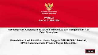 Sidang Panel 2 PHPU Anggota DPR RI DPD RI DPRD Provinsi DPRD Kabupatenkota [upl. by Joan]