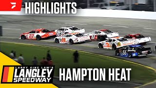 Dale Earnhardt Jr Battles Late Model Stars  Hampton Heat at Langley Speedway 72024  Highlights [upl. by Airak]