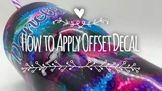 How to apply Offset Decal [upl. by Idyh314]