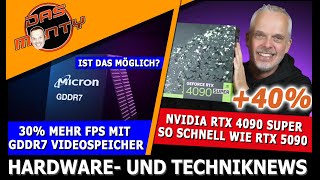 Nvidia RTX 4090 Super so schnell wie RTX 5090  30 mehr FPS mit GDDR7 Speicher  AMD FSR31 im Test [upl. by Lebama]