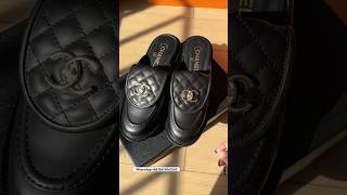 Chanel Black Loafers luxury shoes fashion chanelshoes chanel [upl. by Eeruhs594]