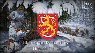 Finnish Winter War Song  Elämää juoksuhaudoissa Life in the Trenches [upl. by Atteloj]