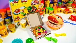 Play Doh PIZZA How to Make Play Doh Food Mega Creative Fun [upl. by Canfield]