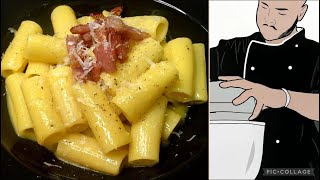 La VERA CARBONARA  ricetta facile e veloce  originale della carbonara romana [upl. by Shapiro709]