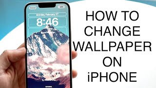 How To Change Wallpaper On iPhone 2023 [upl. by Longerich]