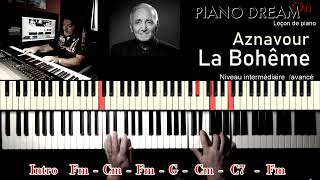 Leçon de piano  Aznavour  La Bohême [upl. by Maccarthy26]