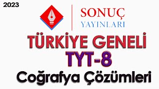 Sonuç Yayınları Tyt8 Coğrafya Soru Çözümü 2023 TYT [upl. by Danna541]