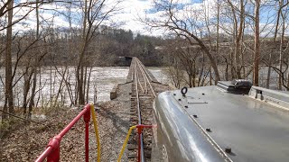 Cab Ride on Ex CampO Buckingham SD from Dillwyn to Strathmore 1272023 [upl. by Aihsiym]