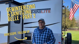 Dewinterizing amp Sanitizing our Rockwood Mini Lite 2205S Suburban Water Heater Descaling Part 2 [upl. by Airetnuhs]