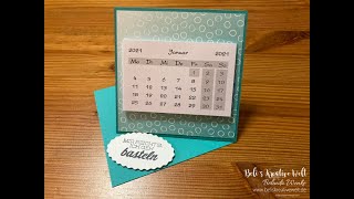 Aufstellkalender Tischkalender basteln  Eine Anleitung mit den Produkten von Stampin´Up [upl. by Newhall595]