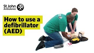 How to Use a Defibrillator AED  First Aid Training  St John Ambulance [upl. by Arrik]