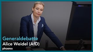 Generaldebatte mit Alice Weidel AfD im Deutschen Bundestag am 110924 [upl. by Yukio]