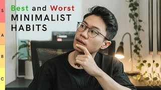 Ranking The Best and Worst Minimalist Habits  Minimalism Tier List [upl. by Tann]