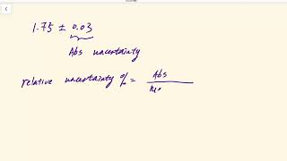 Absolute Uncertainty vs Relative Uncertainty  Analytical Chemistry [upl. by Sidky236]