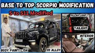 Base to Top Scorpio Modification S to S11🔥 2024 Scorpio classic S to S11✅ [upl. by Polly]