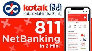 Kotak 811 Net Banking Registration in Just 2 Minutes 🔥 [upl. by Sabah]