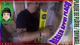 815 ⏩ 2 METHODES de RÉGLAGE dAPPUIS DE RÉNOVATION INTERMÉDIAIRE Placo® contrecloison DRYWALL [upl. by Attenehs]